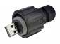 Wtyk USB A; USB 2.0; czarny; na przewd