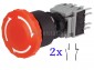 Przycisk LAS1-BY-22TSA bezpieczestwa 16mm 4 tory