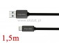 Kabel WT USB - WT USB typ C  czarny 1,0m  (3.0)