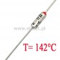 Bezpiecznik termiczny 10A  142C  axialny; THT