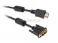 Kabel poczeniowy DVI - HDMI  5m +filtr ( 18+1 )