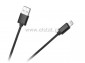 Kabel USB - IPOD  IPHONE 1m; plecionka; czarny
