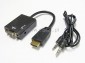 Konwerter adapter WT  HDMI do GN VGA+ Audio czarny