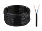 OMYp kabel energetyczny 2x0.75mm, paski czarny