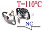 Termostat bimetaliczny 16A 250VAC 110C pionowy NC