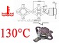 Termostat bimetaliczny 250VAC 10A 130C poziomy NC