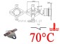 Termostat bimetaliczny 250VAC 10A 70C poziomy NC