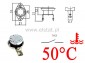 Wycznik termiczny 50C  bimetalowy NO  6A