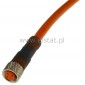 Zcze proste eskie, M8, 3P + kabel 5m orange