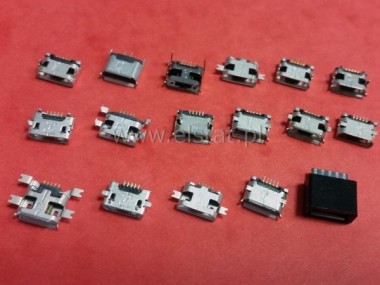 USB  GN micro  zestaw 17szt gniazd  USB - komplet