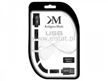 Kabel USB (A) - micro USB (B) 1,8m; Kruger&Matz