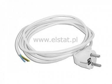 Kabel sieciowy jednostr. 3m ( 3x0.75mm) biay kt.