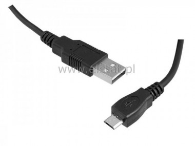 Kabel WT USB - WT USB  micro czarny 1,2m  ( 2.0)