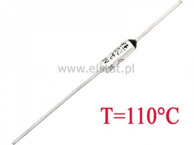 Bezpiecznik termiczny 10A  110C  axialny; THT