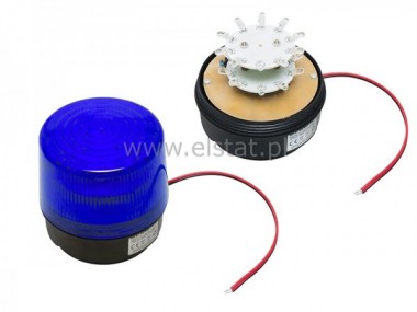 Sygnalizator optyczny LED 12V magnes niebieska