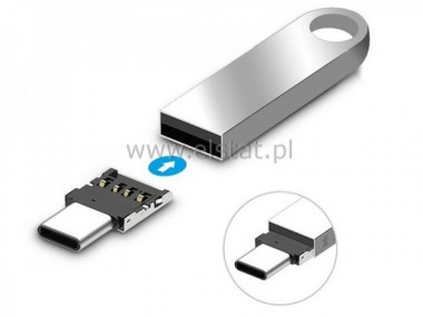 Adapter OTG Przejciwka USB A wtyk na USB typ C