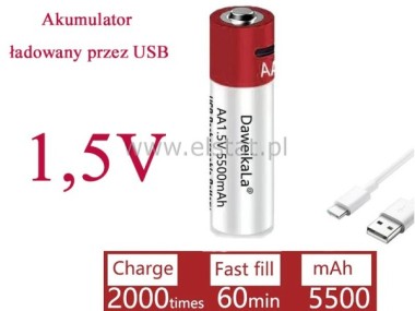 Akumulator litowo-jonowy; 5500mAh; 1,5V  ( AA )