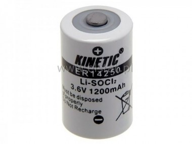 Bateria ( litowa ) 3,6V ER14250 1/2AA 1,2A Kinetic