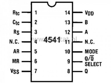 CMOS 4541BE   programowalny ukad czasowy DIP14