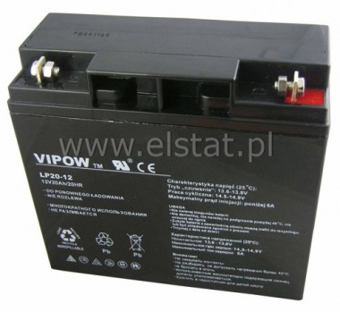 CP 12200  akumulator elowy 12V  20 Ah VIPOW