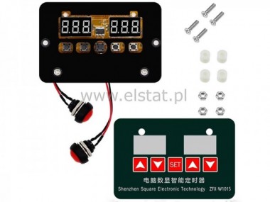 Cyfrowy timer czasowy - podwójny; 5A/ 240VAC; 24V