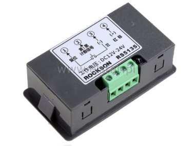 Elektroniczny licznik impulsw; zas. 12-24VDC; LED