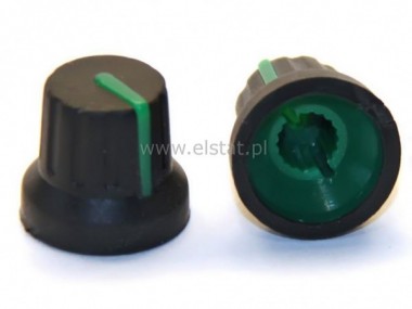 Gaka  czarna  z zielonym znacznikiem o=6mm N-4