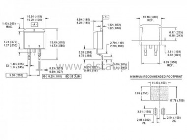 IRF3808SPBF tranzystor N-MOSFET; 75V; 140A; TO263 