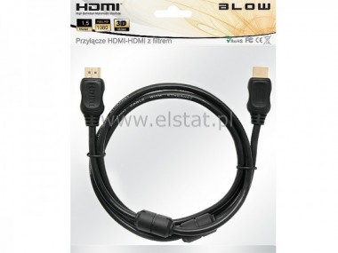 Kabel  HDMI - HDMI  1,5m +filtr+ zawieszka