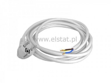 Kabel sieciowy jednostr. 3m ( 3x1.5mm) biay kt.