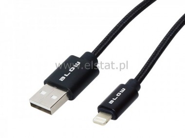 Kabel USB- IPOD/ IPAD/ IPHONE  oplot  ktowy 1m