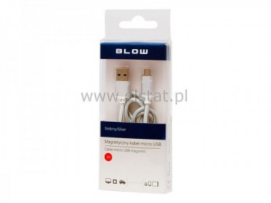Kabel WT USB-A/ micro USB-B 1m ( srebrny  ) BLOW