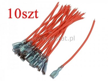 Konektor GN ( nasuwka) + kabel   6.3mm ( opak 2szt