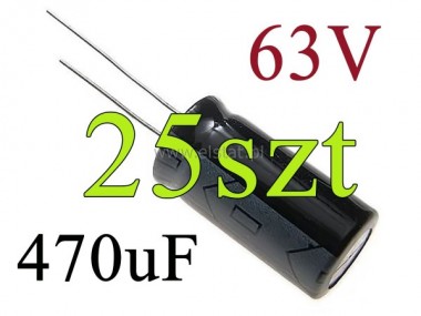 Kondensator 470uF 63V; 85C;13x25mm; Samsung; 25szt