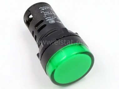 Kontrolka AD16-22DS/G 230VAC zielona 28mm