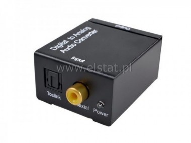 Konwerter optyczny sygnau audio - Coax/ Toslink