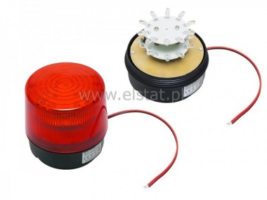 Lampka czerwona stroboskopowa LED 12V na magnes