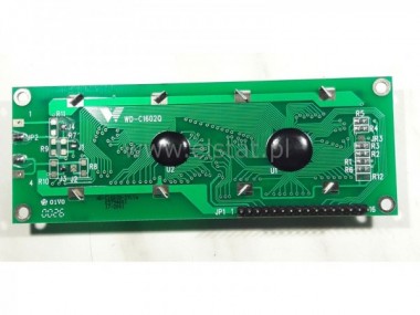 LCD 2x16 122x44mm podwietlenie STN to-zielony