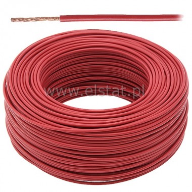 LGY  0,5 / 500V  kabel czerwony  linka 