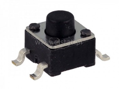 MicroSwitch SMD 4.5x4.5 h=3,8mm  12VDC 50mA