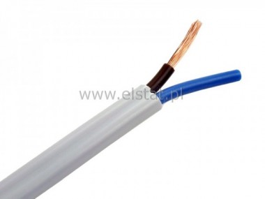 OMYP kabel energetyczny 2x0.5mm  300V paski biay