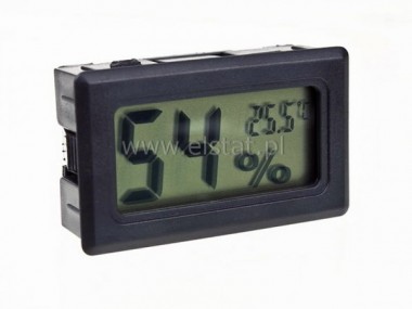 Panelowy higrometr + termometr LCD, -50°C do 70°C.