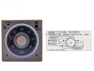 Przeka�nik czasowy; ( 230V AC ) 1,2s-300h; 11 pin