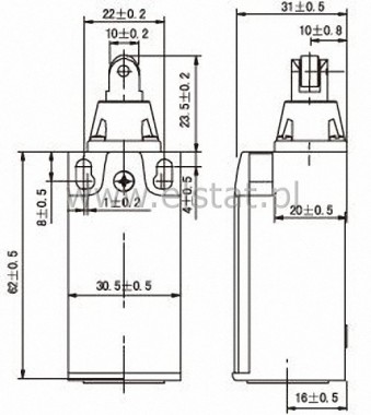 Przecznik kracowy  SND4112-SP-B ( PG 13,5)