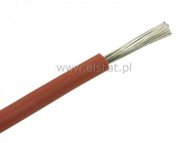 Przewd silikonowy SIF 1,5mm2 czerwony CU 180stC