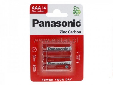 R3  bateria  PANASONIC  RED; AAA; wglowa ( 1szt)