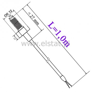 Sonda temperatury typu K  0 + 600stC  skok 1mm