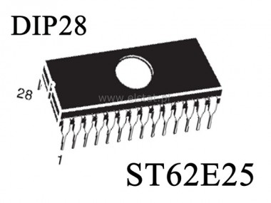 ST62 E25FI  mikrokontroler z okienkiem; DIP28