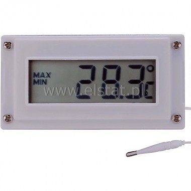Termometr nastawą Min-Max ( biała obudowa)