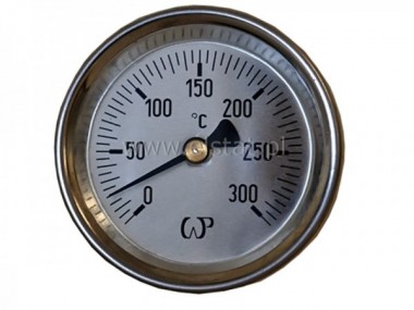 Termometr tarczowy okrągły TB63 - 1/2 cal,  300'C